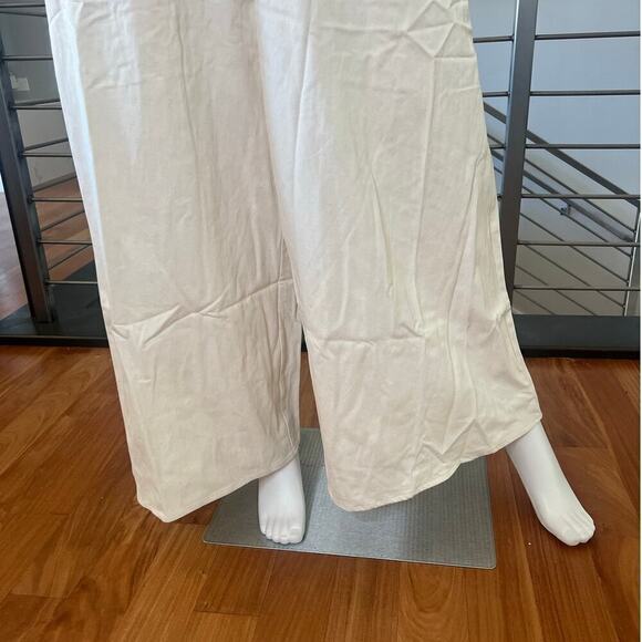 Washed Cotton Jumpsuit in Ecru - Picture 9 of 16